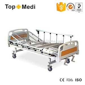FDA CE Folding Manual Hospital Bed for hospital and homecare used