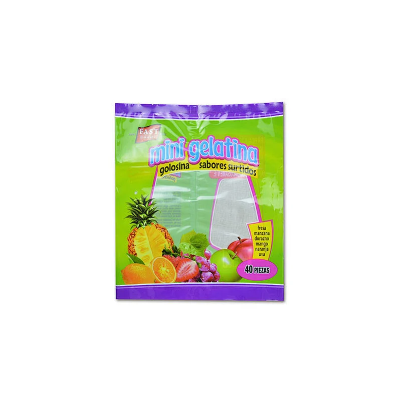 Customized plastic ped bag for food candy packaging