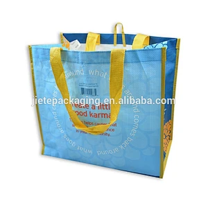 White recyclable polypropylene shopping bag 25kg 50kg pp lamination woven sack