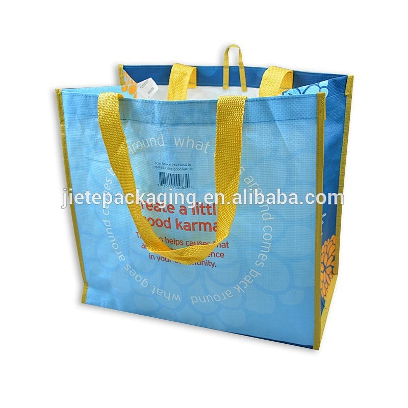 White recyclable polypropylene shopping bag 25kg 50kg pp lamination woven sack
