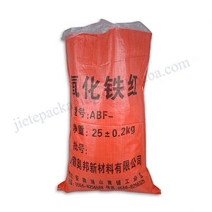 Top sale red plastic pp woven chemical resistance packaging bag with lining