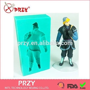 Fondant Silicone man desin Square mold