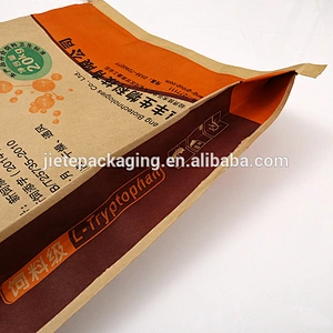 High quality paper-plastic compound bags 20kg for packing feed additive