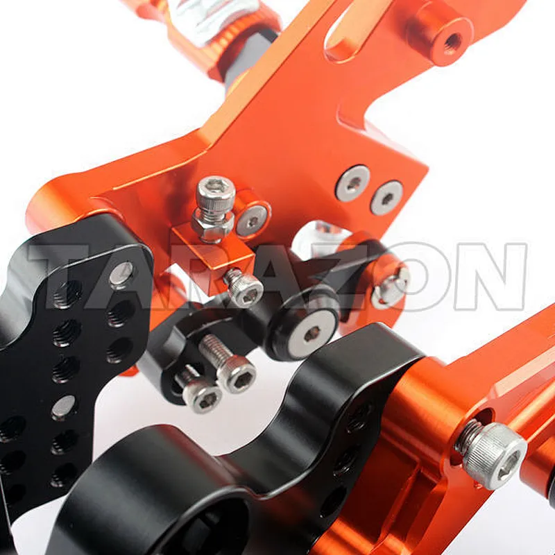 CNC milled motorcycle racing rear set for street bike duke200