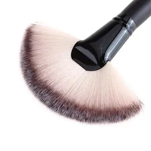 Wholesale makeup tools custom logo makeup fan powder blush contour brush