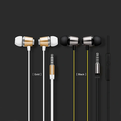 Universal Stylish Sport In ear Dual Dynamic balanced Wired Earphone for Cell Phone and computer