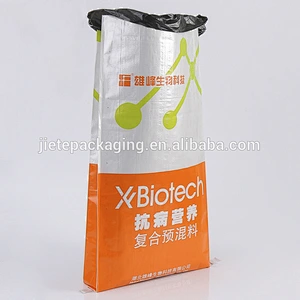 40kg fertilizer bag with liner edge piping pp woven bag packaging for fertilizer, feed, flour, cement