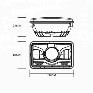 Wholesale CE RoHs Emark DOT Approved 5Inch Jeep LED Headlight 4x6 45W High Low DRL light for 12V Trucks