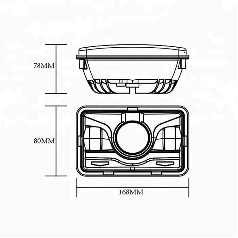 Wholesale CE RoHs Emark DOT Approved 5Inch Jeep LED Headlight 4x6 45W High Low DRL light for 12V Trucks