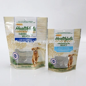 Made in china dog food packaging plastic custom PE bag