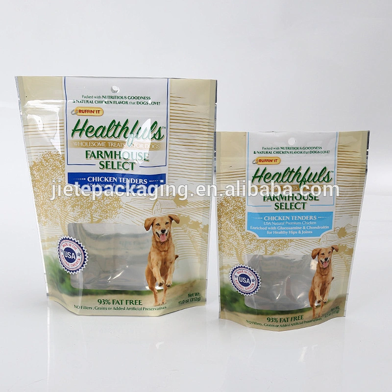 Made in china dog food packaging plastic custom PE bag