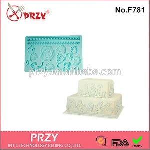 Model F781silicone fondant molds for cake decorations