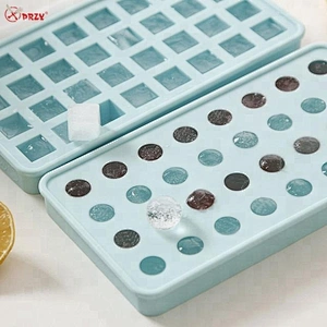 32Cavities Silicone ice Tray with lid molds spherical Ice box epoxy mold ice beads Silicone mould