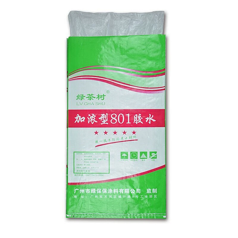 Color printing woven bag lining bag for industrial use for glue, building glue valve bag