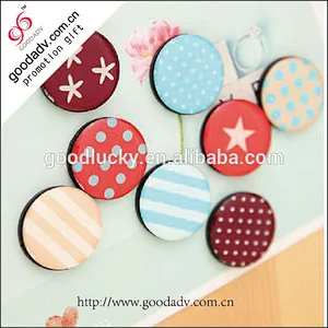Promotional gifts transparent crystal glass fridge magnet sticker