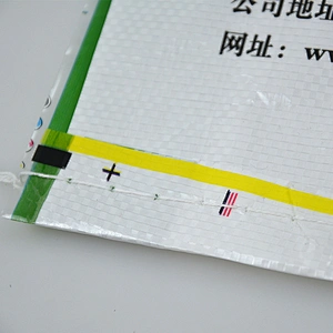 White pp woven cement packing bag for tile adhesive,wall putty powder