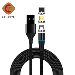 Newest Trend 3 In 1 Magnetic USB Cable Type - C Micro Multi Charger Data Cables For Phone