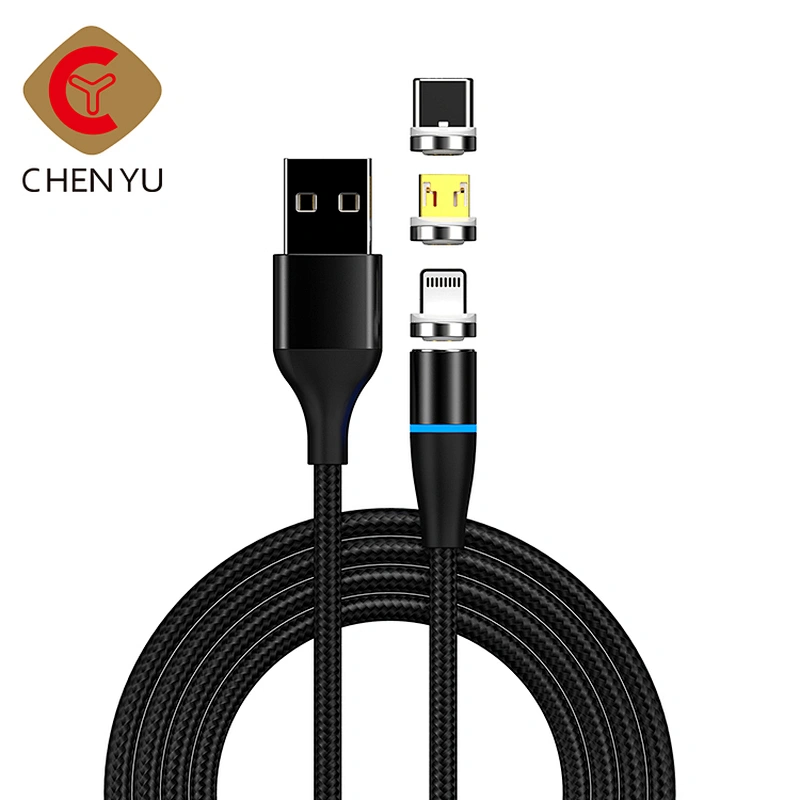 Newest Trend 3 In 1 Magnetic USB Cable Type - C Micro Multi Charger Data Cables For Phone