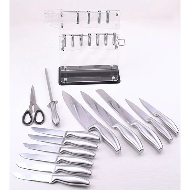 Excellent 14 Piece Stainless Steel Strong Rust Proof Durable Sharp Kitchen Knife Set