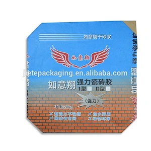 25kg ppc opc cement, mortar, tile adhesive packing bags with valve port