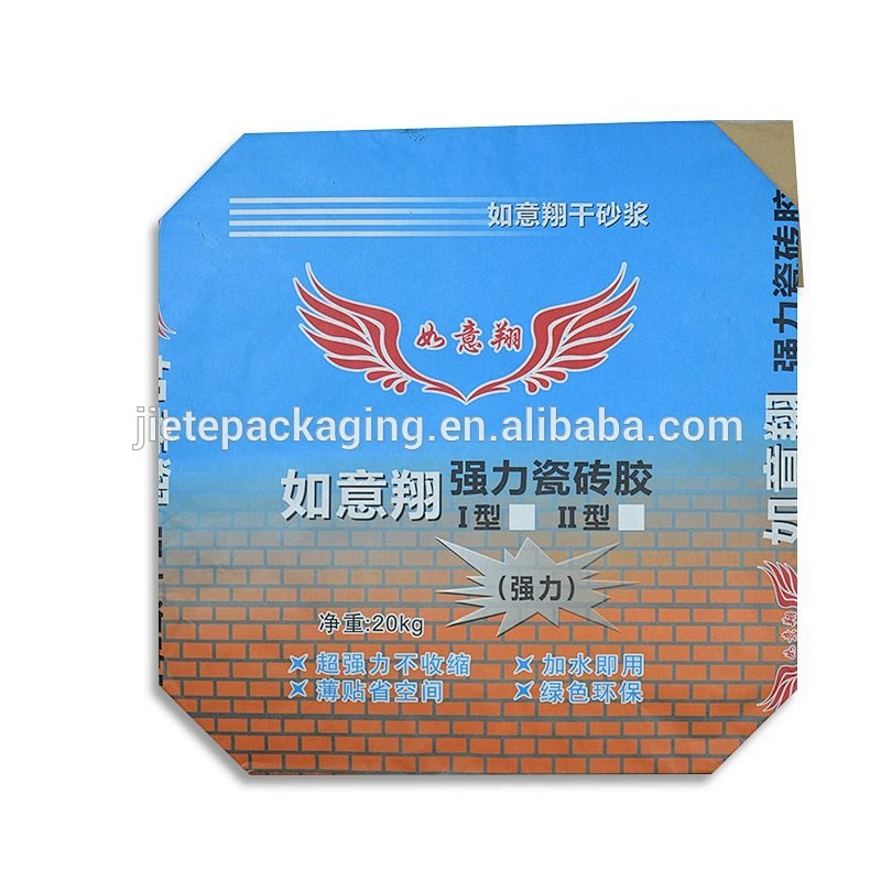 25kg ppc opc cement, mortar, tile adhesive packing bags with valve port