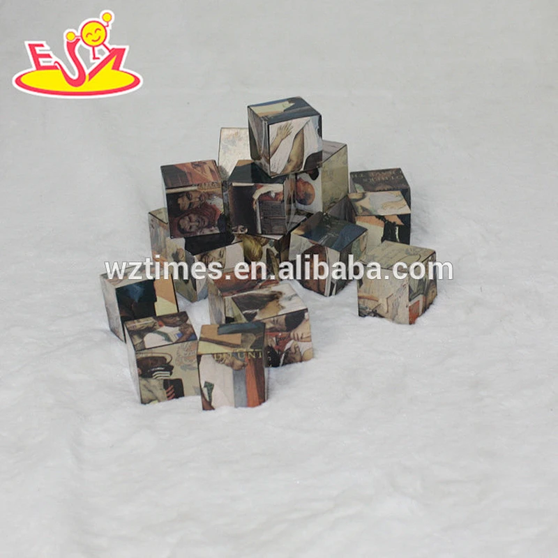 wholesale newly fashioned wooden packed blocks toy for children W14F027