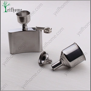 Novelty Portable Flagon Stainless Steel Hip Flask With Funnel Set