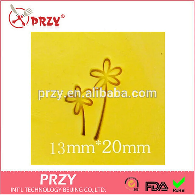 ST027 PRZY handmade diy natural flower shape soap stamp