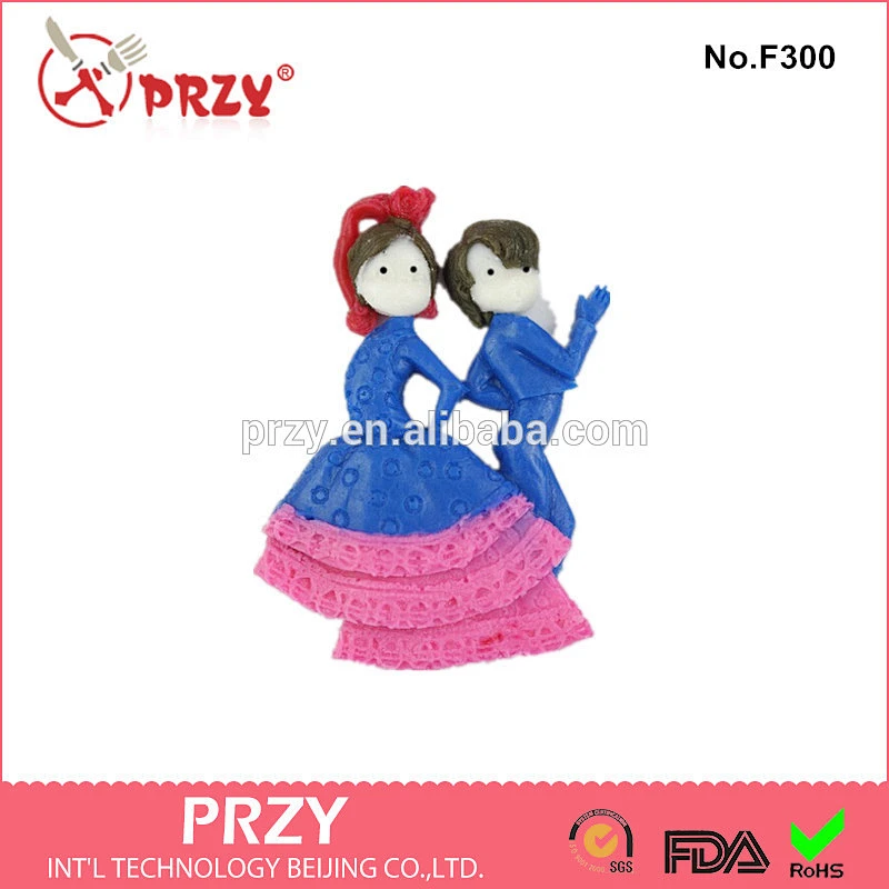 F300 PRZY High Quality Fondant Couple Silicone Sweets Molds
