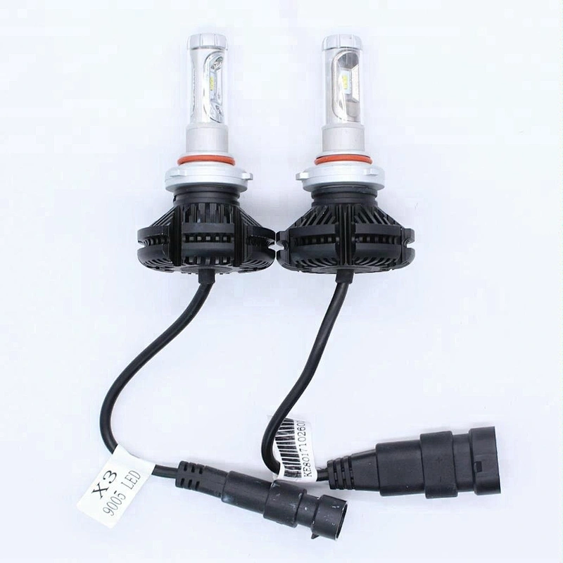 X3 3 Color all In One Led Headlight Bulb For 12v Cars