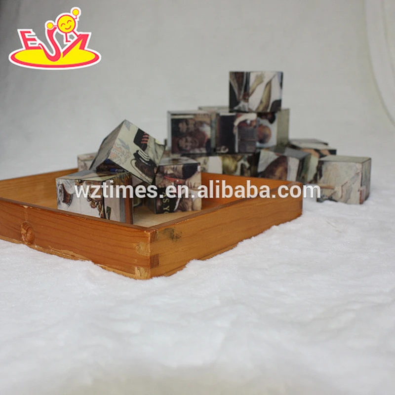 wholesale newly fashioned wooden packed blocks toy for children W14F027
