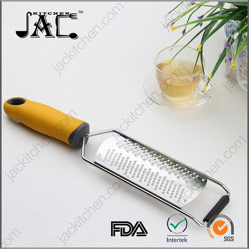 Stainless Steel Lemon Zester And Cheese Grater With Protect Cover