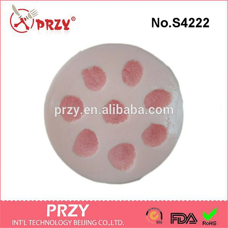 S4222 PRZY Raspberry silicone mold silicone mould soap mold candle mold