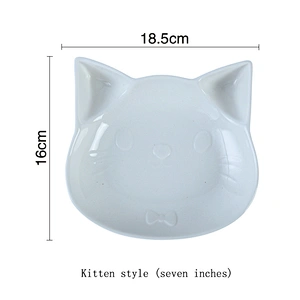 Creative children ceramic dining plate porcelain logo customize
