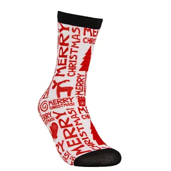 High Technique Printing Crew Sock Christmas Style Women Fashion Sock