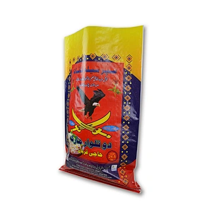 Custom pp woven lamination bag for packing rice wheat flour 25kg