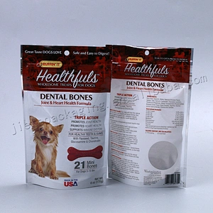 Factory supply 170g vacuum plastic dog feed packaging bag