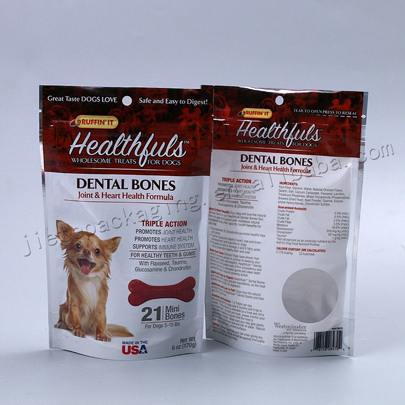 Factory supply 170g vacuum plastic dog feed packaging bag
