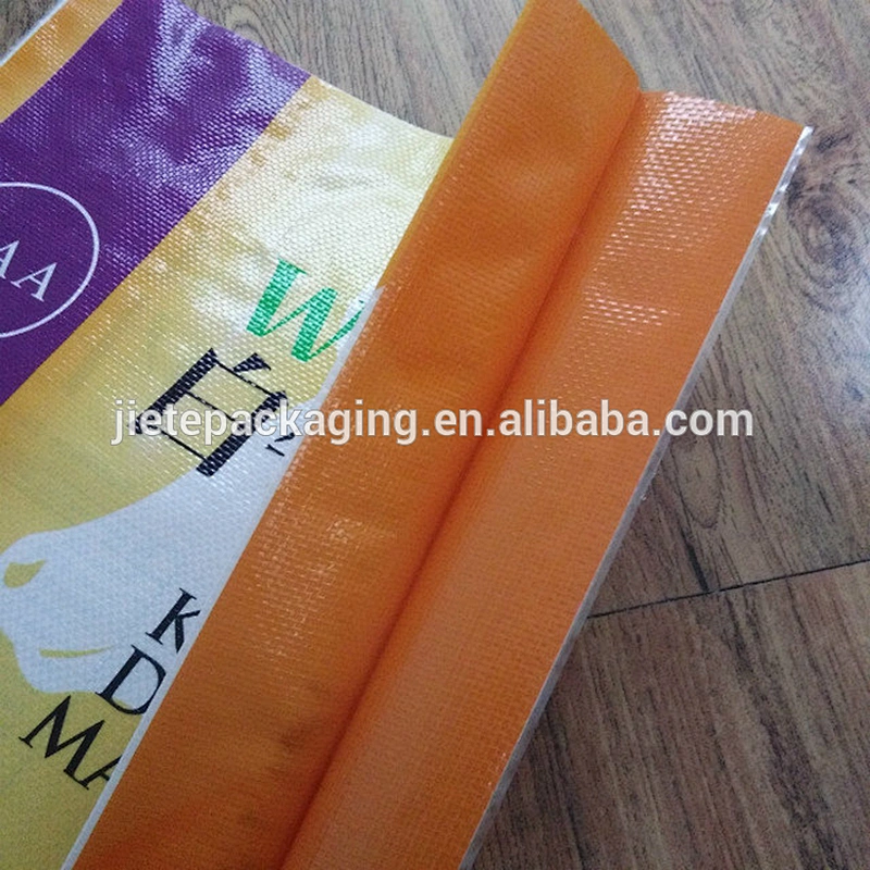 High speed quality pp woven flour sack, rice bags for flat bag