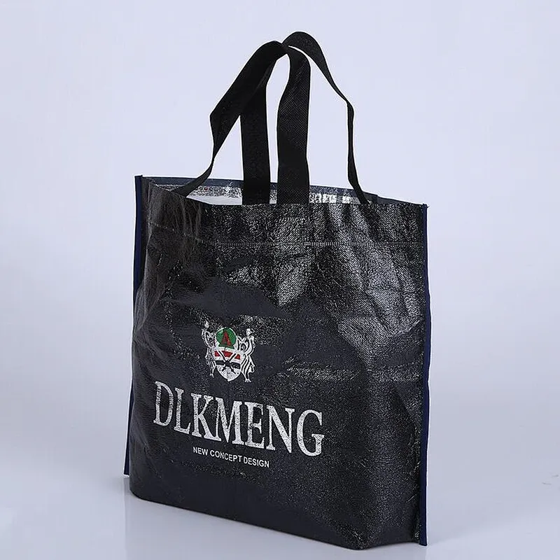 Custom wholesale blue non-woven bag belt logo for coke packaging