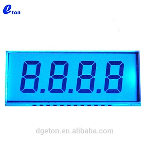 4 Digit Matrix Display Monochrome 7 Segment TN LCD Screen