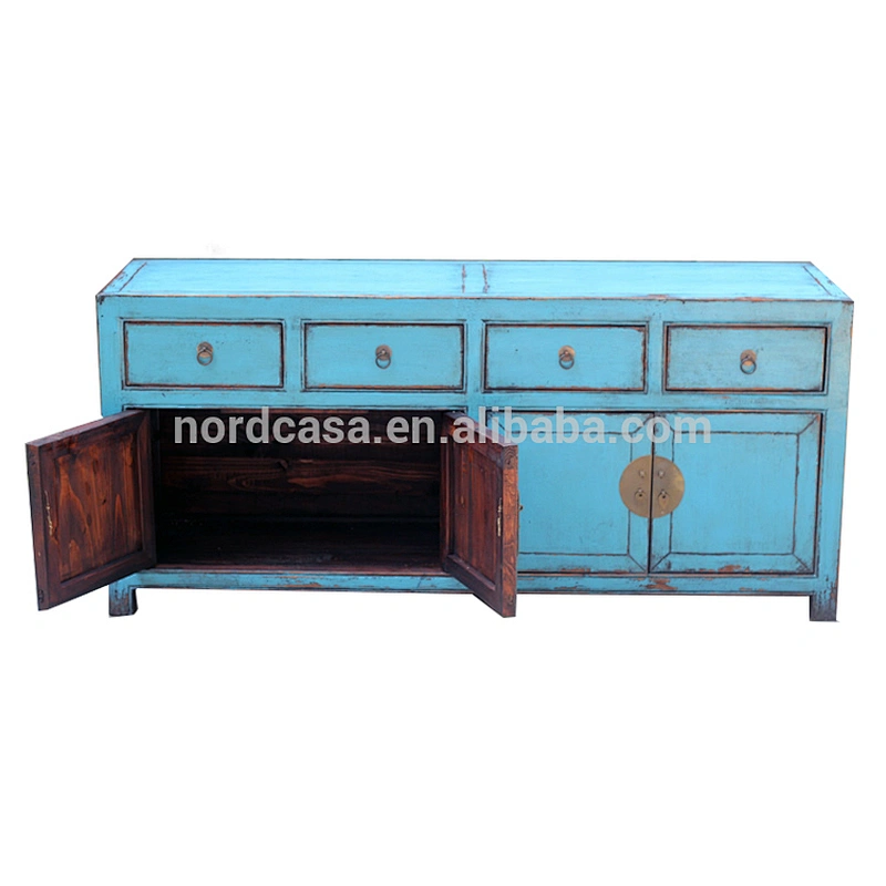 Kang antique cabinet distressed sideboard in reclaimed wood made of antique chinese lacquer sideboard style antique furniture