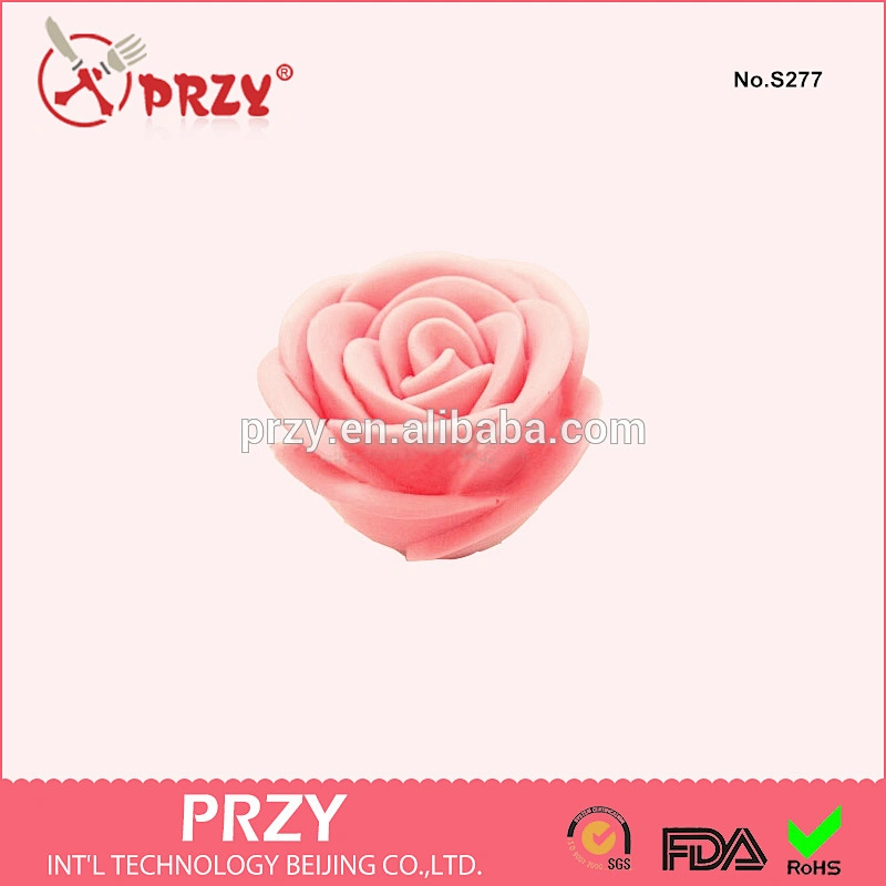 3d rose silicone candle mold