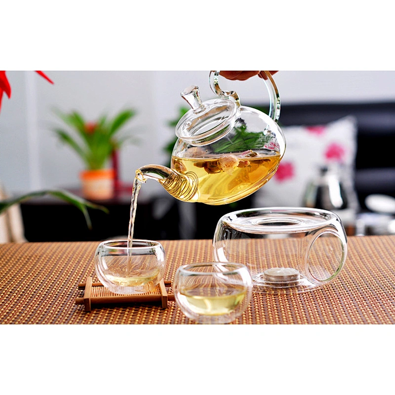 Small capacity glass cup 50ml double-layer heat proof bowl for tea drinking