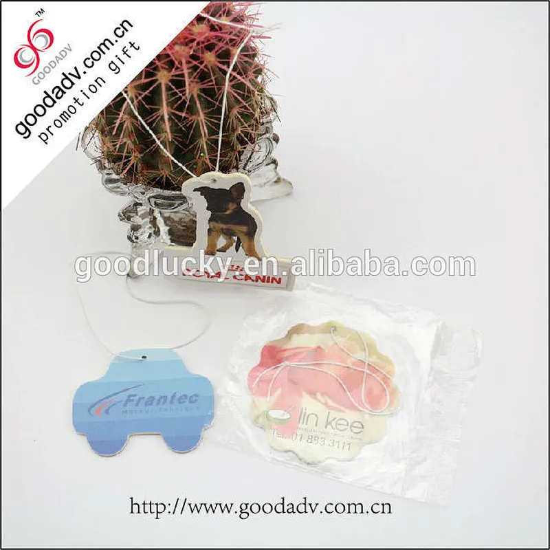 Printing eco-friendly paper air freshener Customize Logo best air freshener