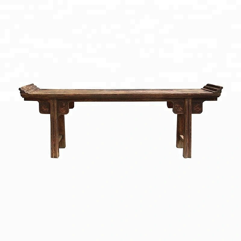 oriental chinese antique rustic distressed table living room furniture