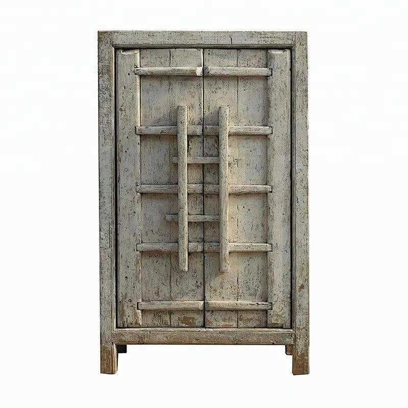 wholesale rustic  shabby chic antique style chinese wardrobe  distressed wardrobe furniture