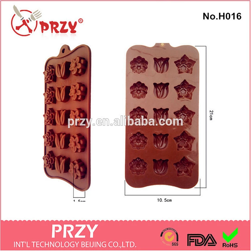 tulip shaped chocolate mold jelly mold / decorative silicone jelly mold
