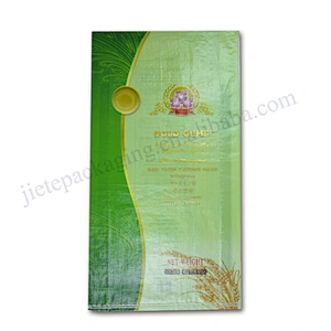 Raw material customized plastic bopp laminated 25kg thailand Jasmine rice bag factory sale