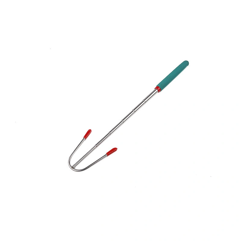 Hot dog Marshmallow Wooden Handle Stainless Steel Telescopic BBQ Forks